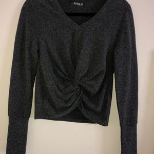 🍂falll ready cropped grey sweatshirt🍂